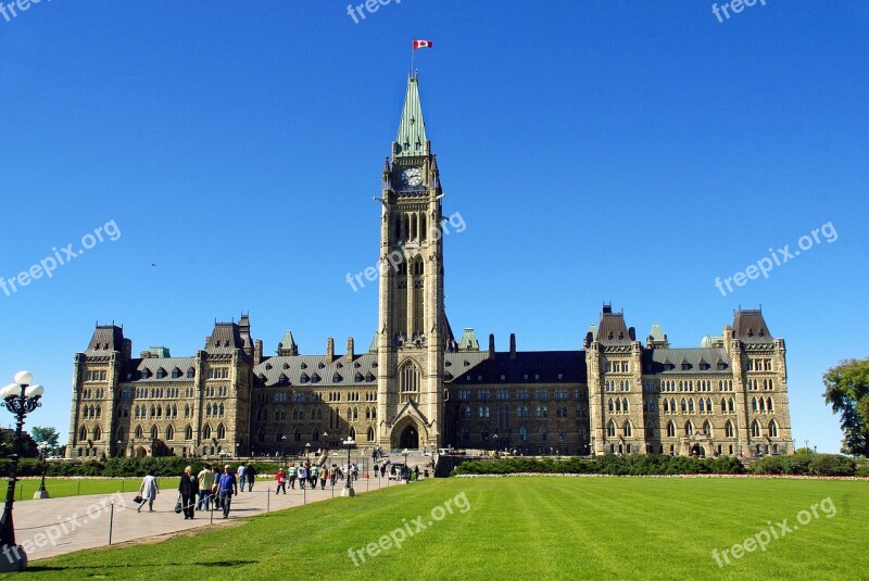 Canada Ottawa Parliament Federal Landscape