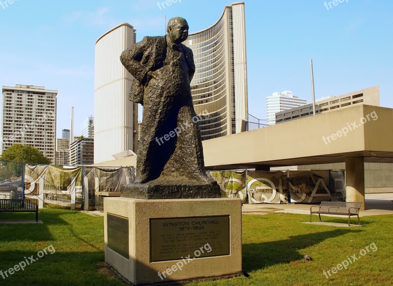 Canada Toronto Winston Churchill City Hall