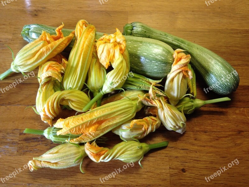 Zucchini Zucchini Flowers Vegetables Free Photos