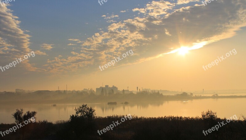 Morning Lake Dawn Nature Sky