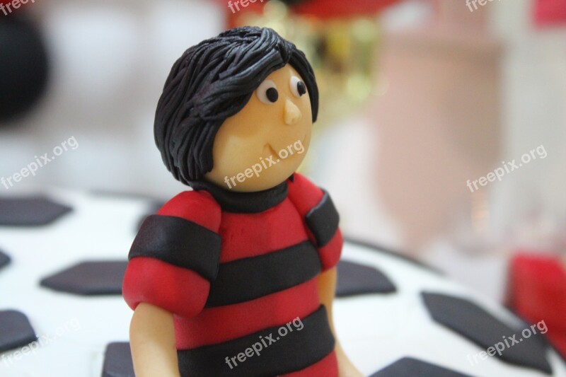 Figure Boy Party Cake Decoration Football