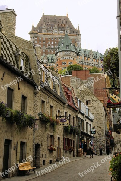 Canada Québec Old Town Frontenac Castle