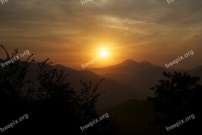 Salerno Sunset Sun Sky Horizon