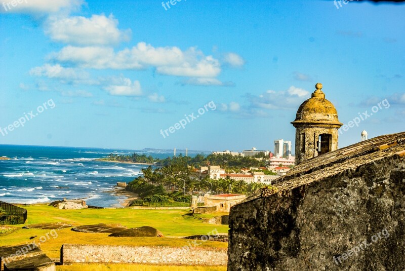 Castle Puerto Rico Ocean Beach Waves