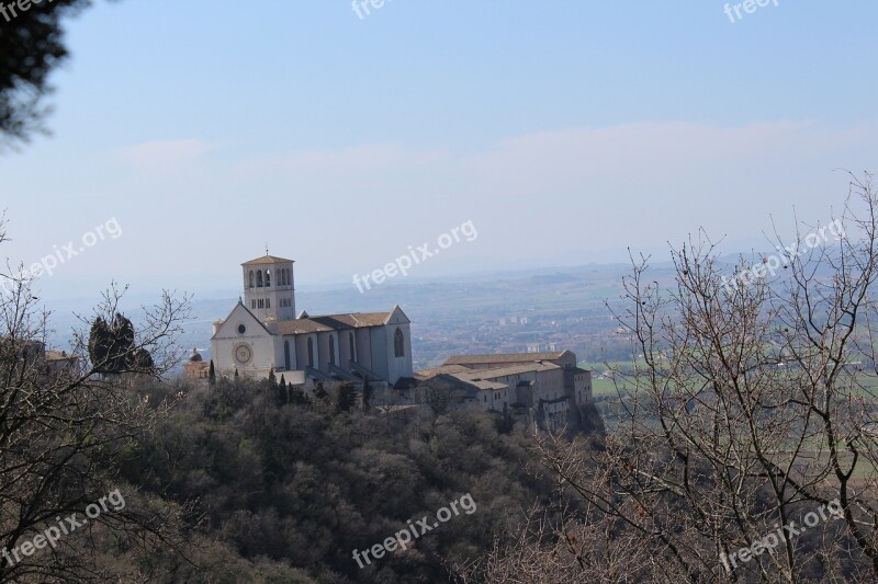 Umbria Assisi Basilica St Francis Free Photos