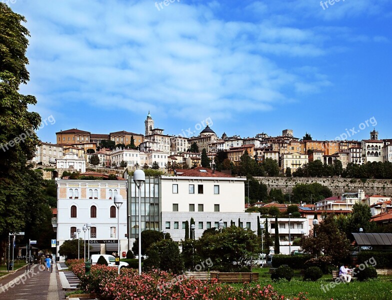 Bergamo Italy High City Upper City Landscape