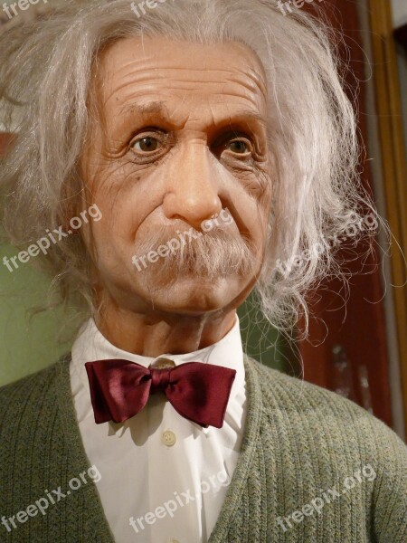 Albert Einstein Wax Figure Hamburg Physics Face