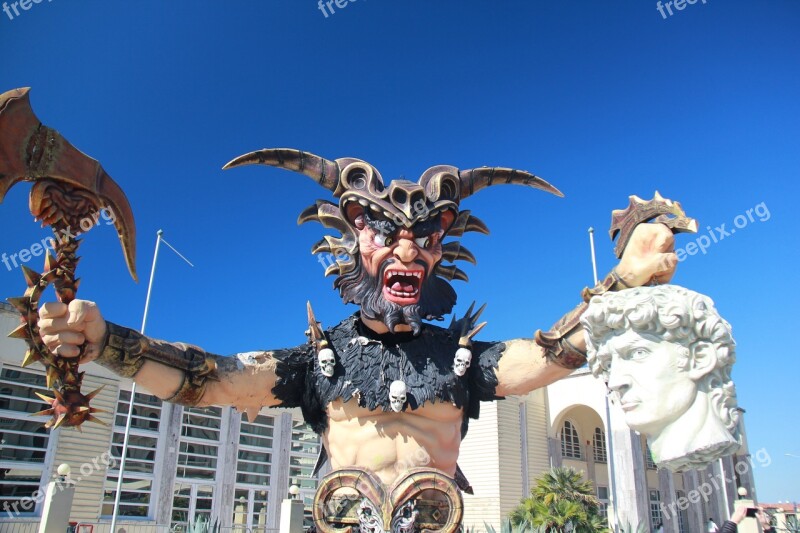 Viareggio Mask Carnival Tuscany Italy