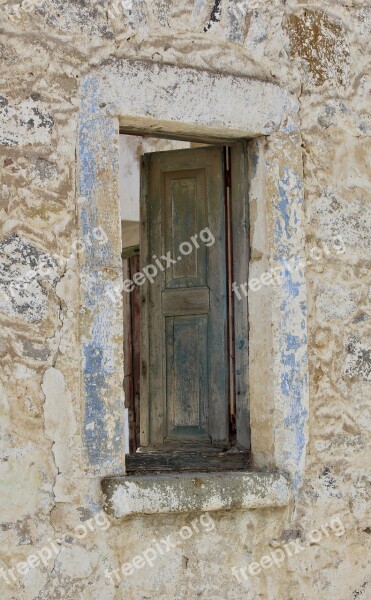 Window Wood Weathered Old Shutters