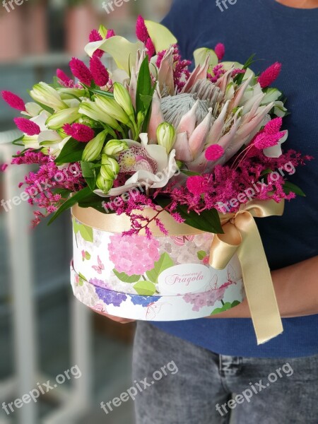 Flower Wedding Box Flowerbox Field Flower