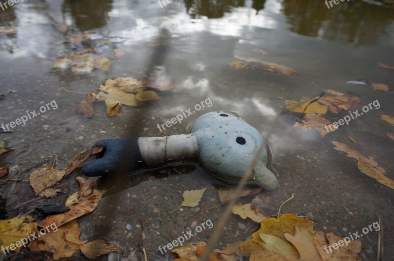 Autumn Sad Lost Toy Lonely