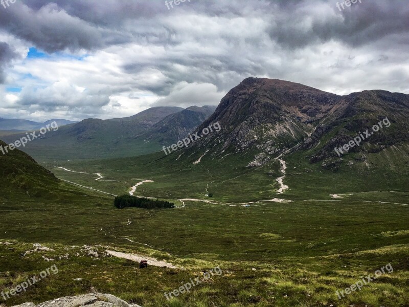 Scotland Hiking West Highland Way Landscape Nature