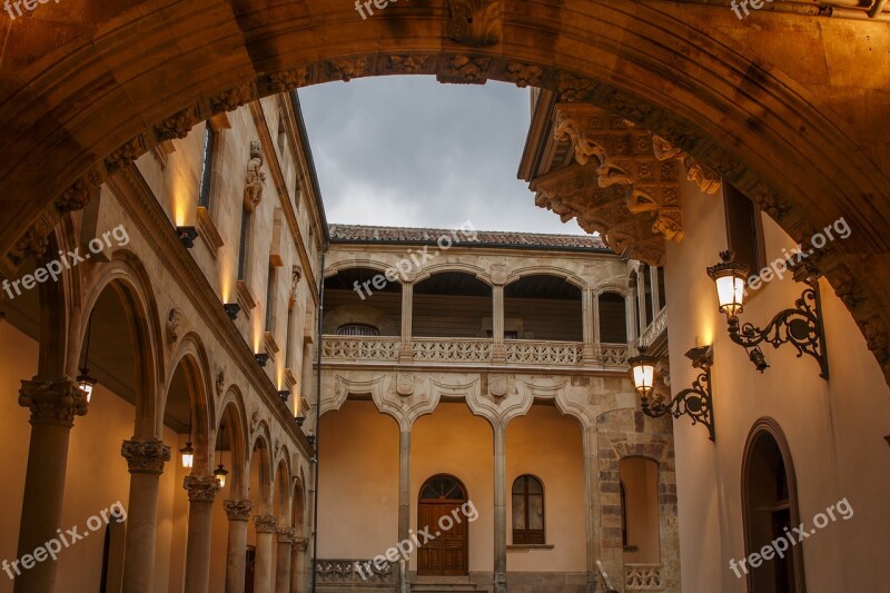 Courtyard Salina Salamanca Spain Architecture Buildings