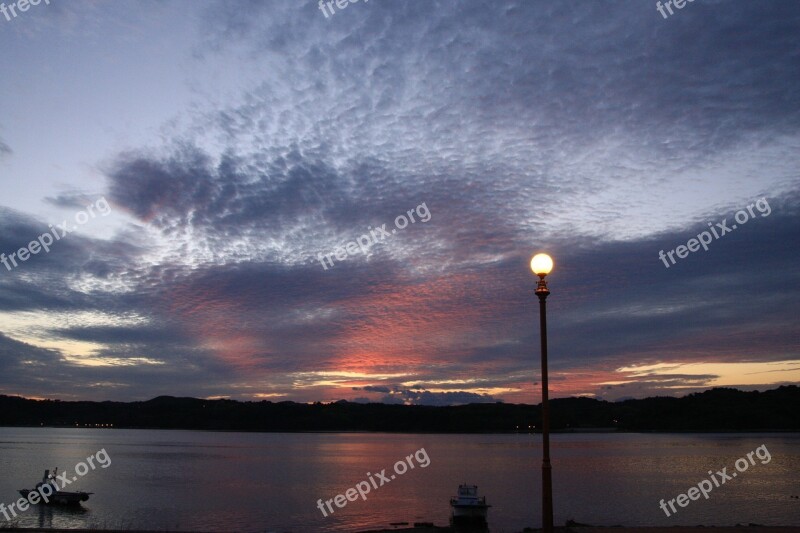 The Night Sky In The Evening Romantic Memory Sunset