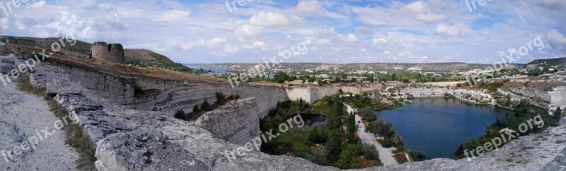 Calamita The Ruins Of The Quarry Panorama Landscape