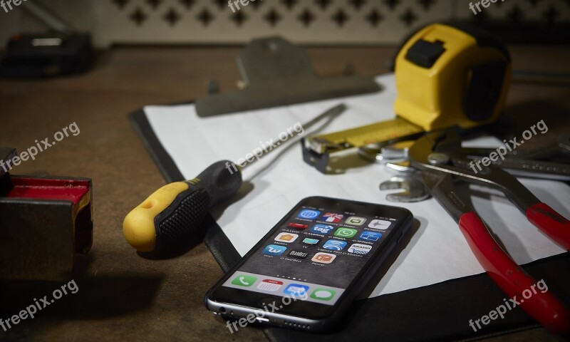 Iphone Phone Apple Tools Screwdriver