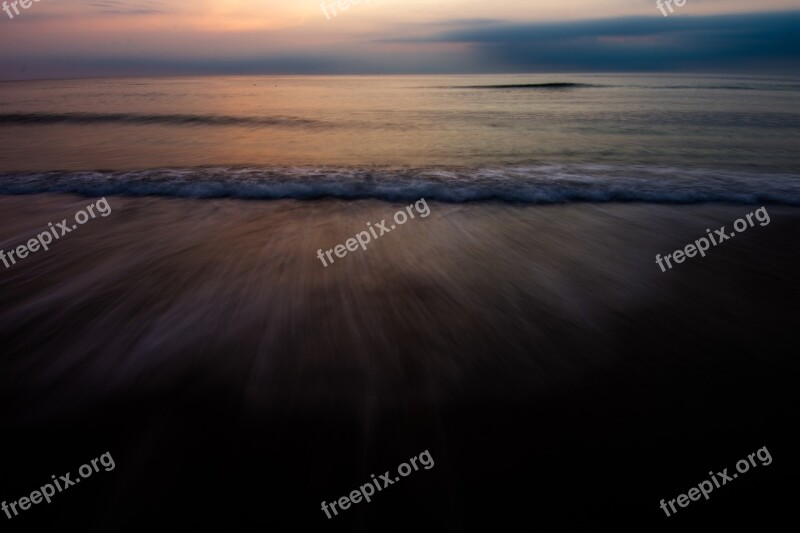 Beach Waves Water Sunrise Corolla