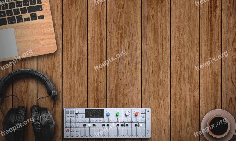 Musical Background Music Background Wooden Background Music Instruments