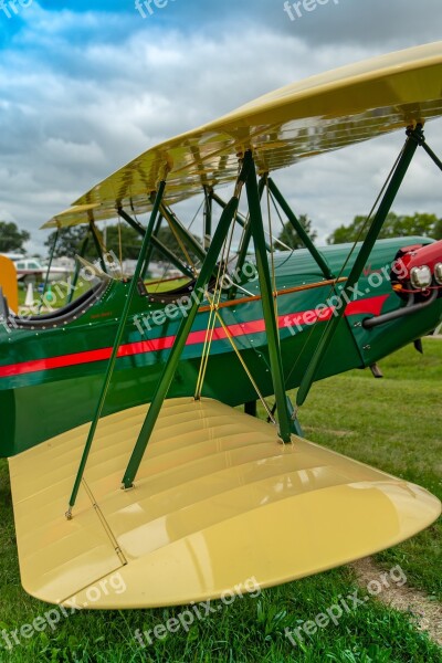 Biplane Aviation Vintage Plane Fly