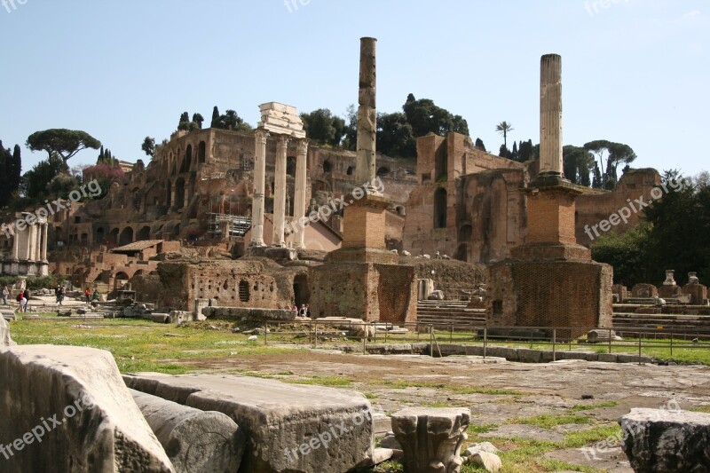 Foro Romano Rome Italy Old Architecture