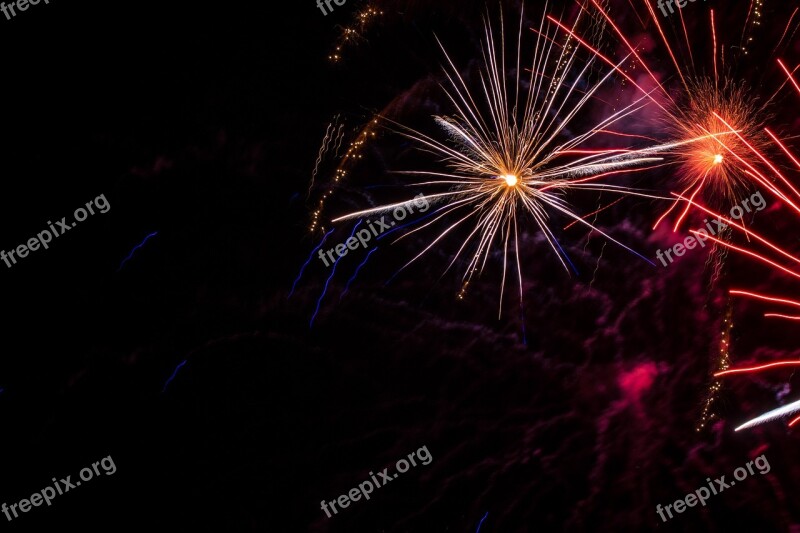 Fireworks Pyrotechnics Light Explosion Night