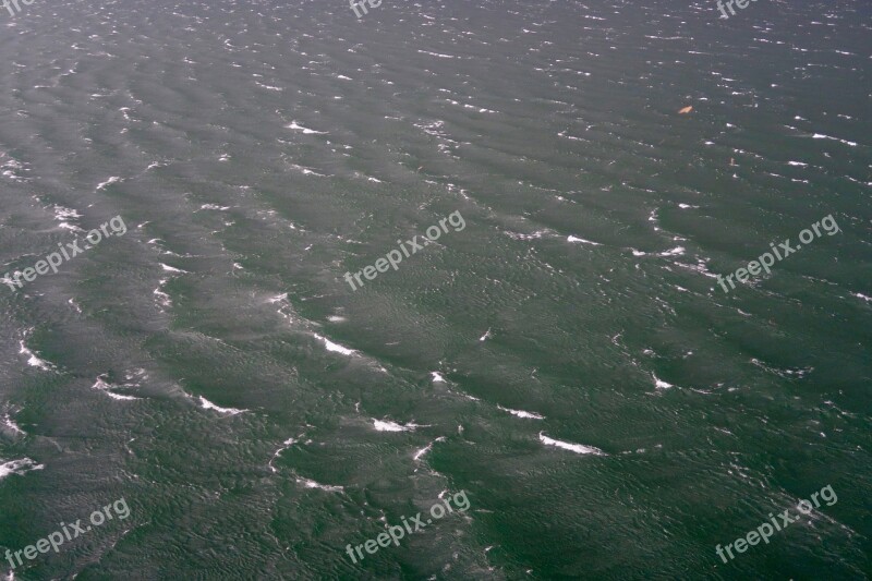 Storm Wave Water Foam Crowns Rough Seas