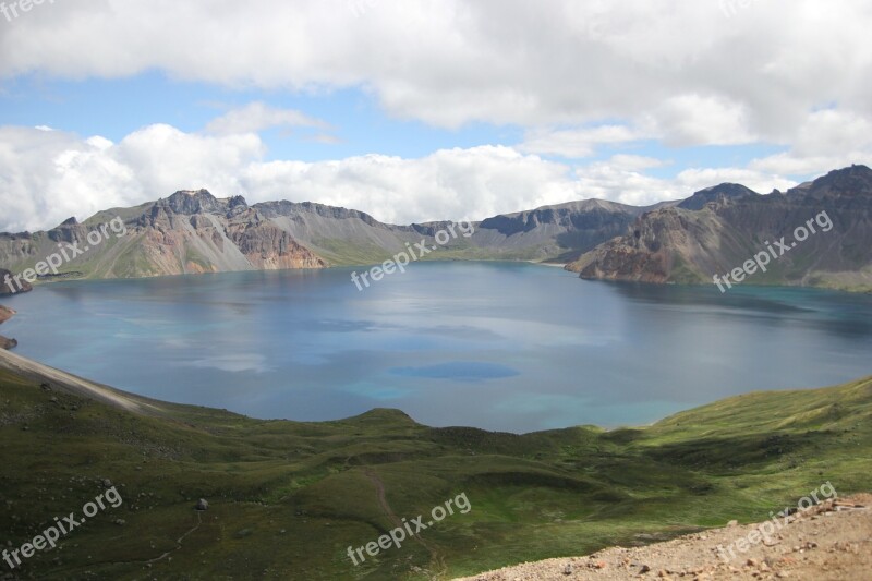 Mt Paektu The Heavens And The Earth Nature Free Photos