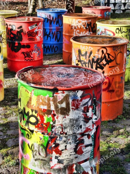 Tons Colorful Container Painting Art