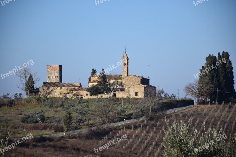 Tuscany San Pancrazio Church Free Photos