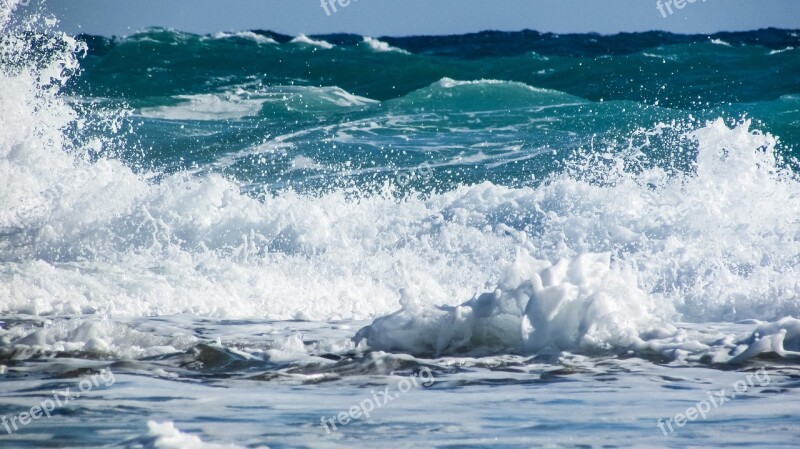 Cyprus Ayia Napa Waves Smashing Foam