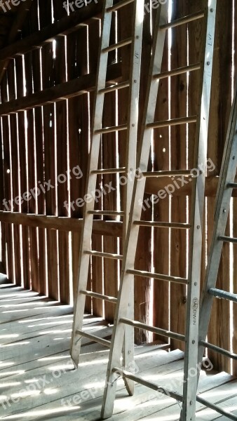 Ladders Barn Slats Farm Country