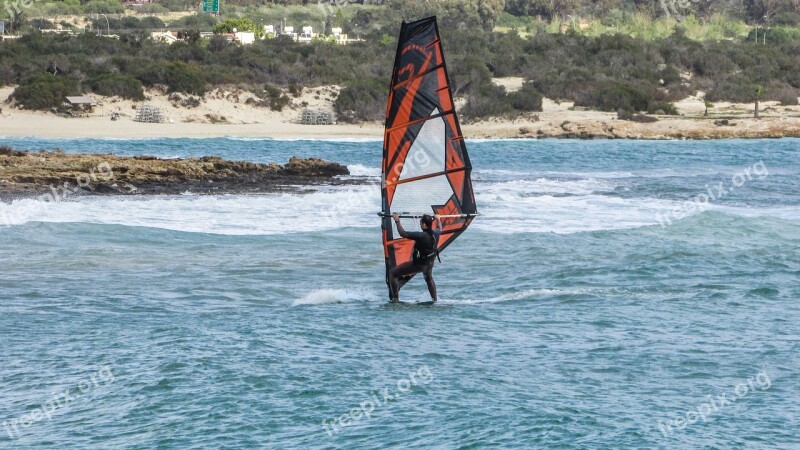 Cyprus Ayia Napa Windsurfing Surfer Sport