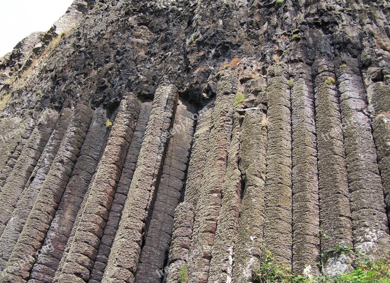 Giant's Causeway Northern Ireland Ireland Basalt Pillar