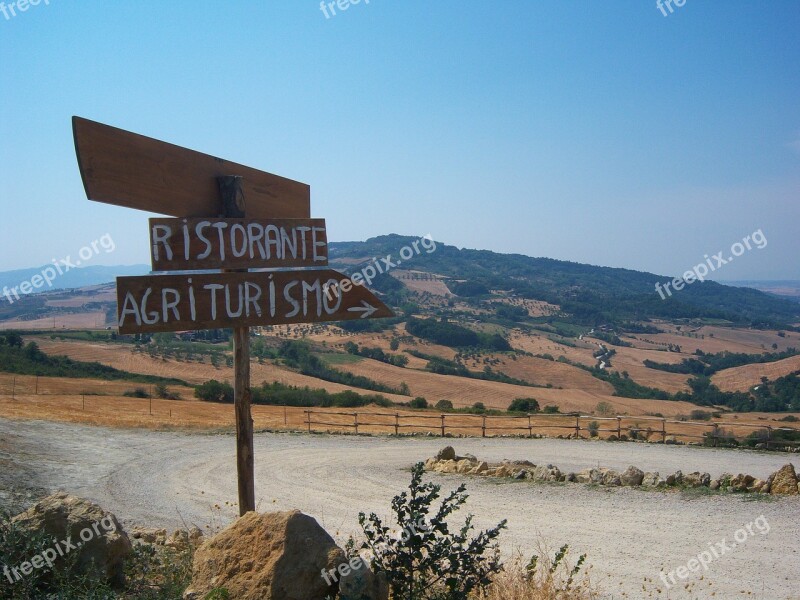 Italy Tuscany Panoramic Views Heat Summer