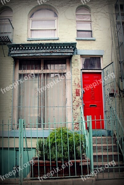 Red Door Door Red Entrance House