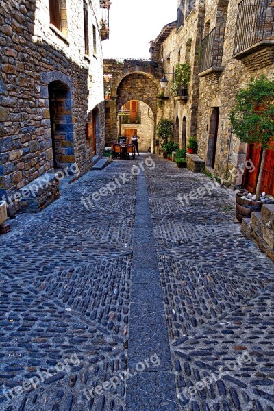 Cobbled Stones Paving Cobblestone Street