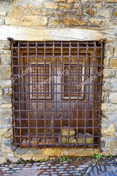 Bars Window Exterior Ironwork Defence