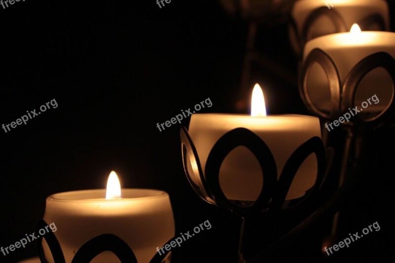 Candle Candle Holders Shining Romantic Light