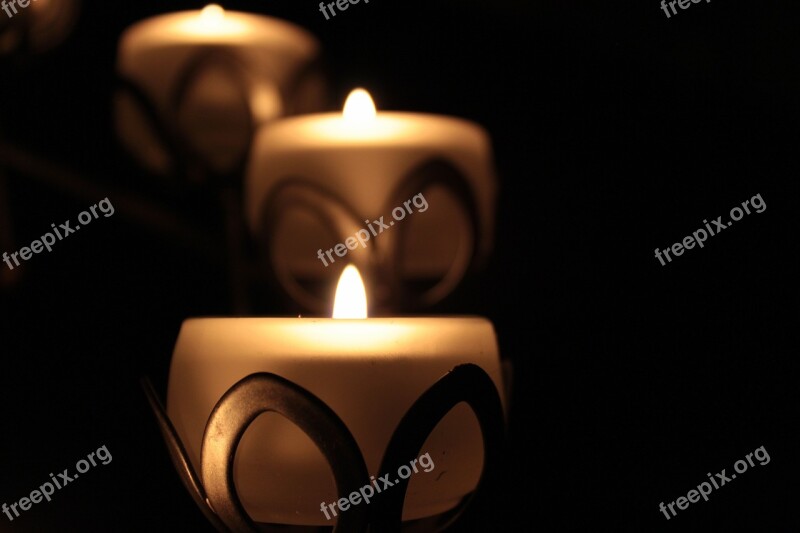 Candle Candle Holders Shining Romantic Light