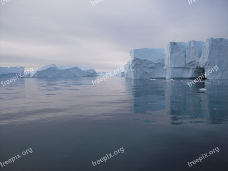 Nature Iceberg Glitter Greenland Environment