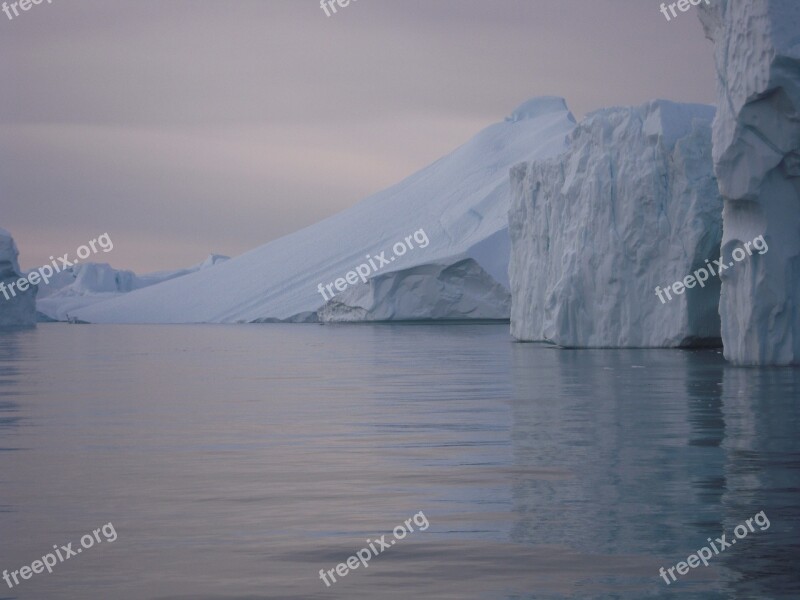 Nature White Iceberg Glitter Greenland