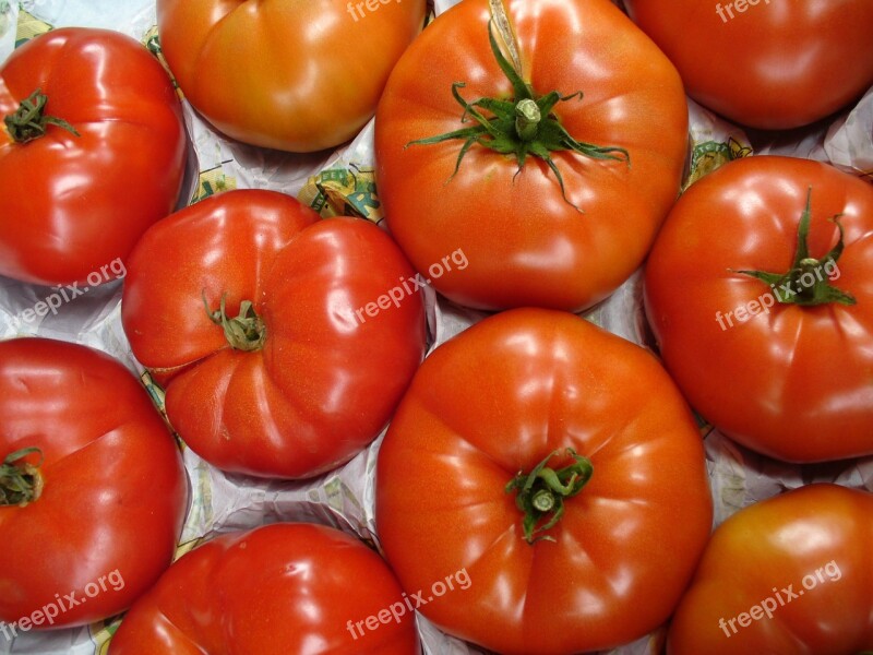 Vegetables Tomatoes Street Market Form Color