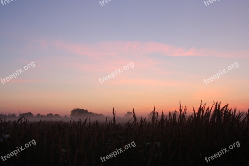 Sunrise Early Morning Fog Free Photos