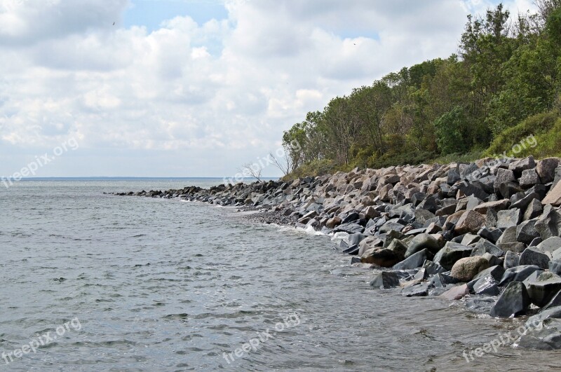 Sea Coast Baltic Sea Steinig Vacations