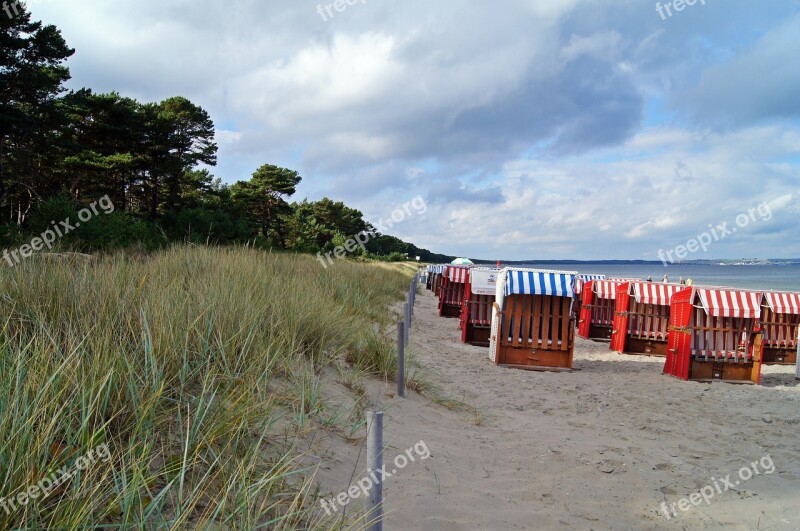 Baltic Sea Beach Rügen Island Beach Chair Dune