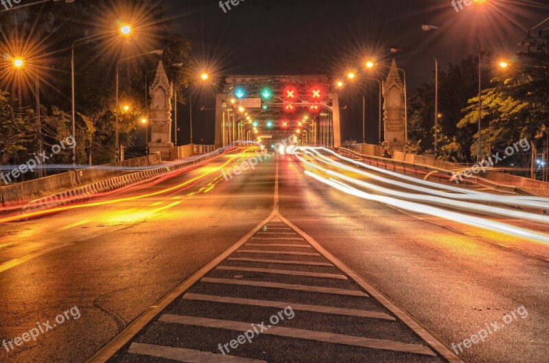 Bridge Lane Road Bridge Construction Long Exposure Slow Shutter