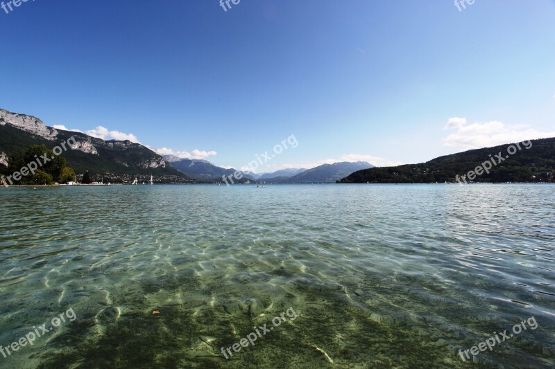 Annecy Lake Water's Edge Nature Free Photos