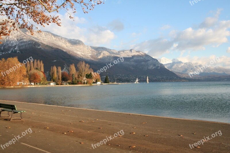 Annecy Lake Annecy Water's Edge Free Photos