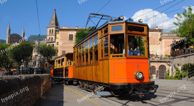 Tram Of Soller Sóller Mallorca Free Photos