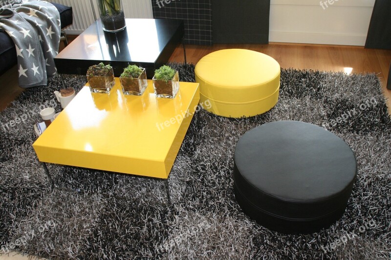 Housing Fair Black Gray Yellow Decor